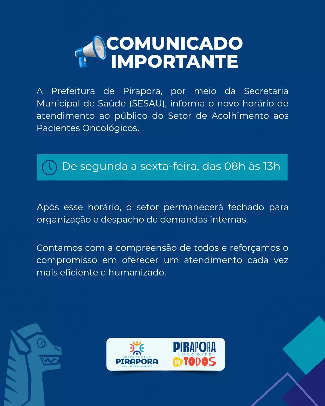 Comunicado da SESAU