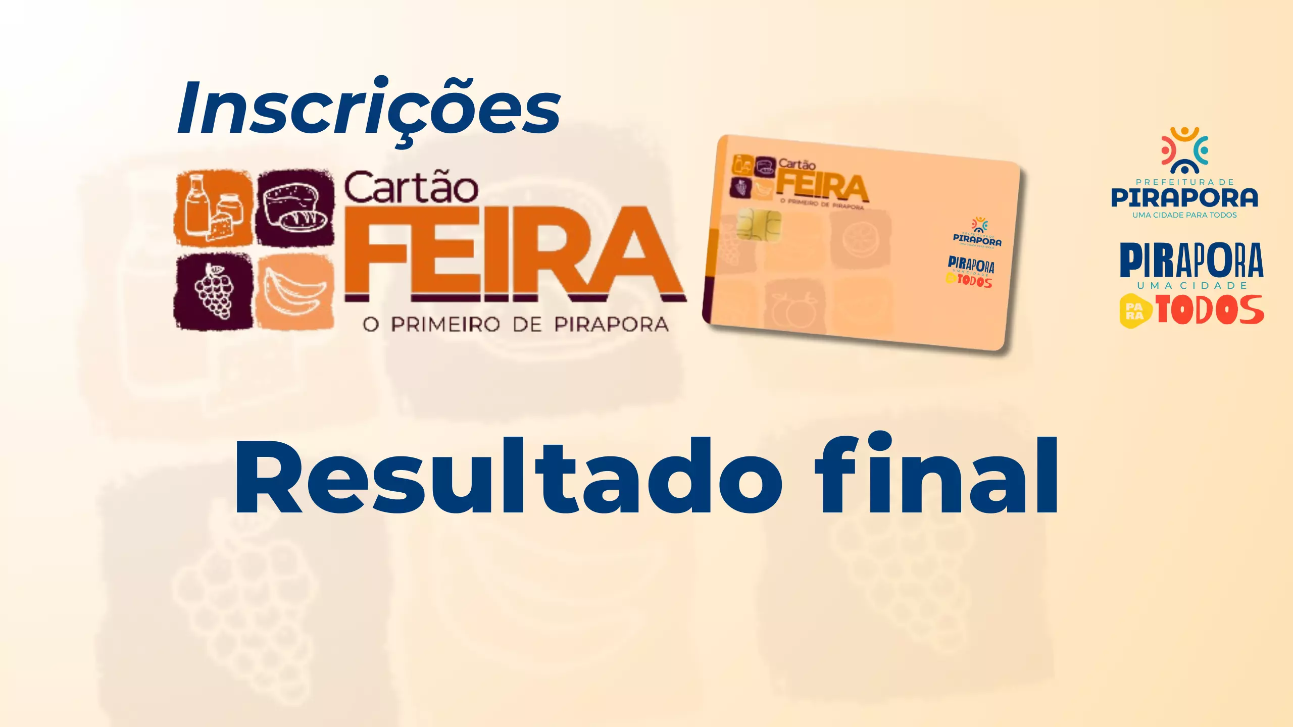 RESULTADO FINAL – SELEÇÃO PROGRAMA CARTÃO FEIRA