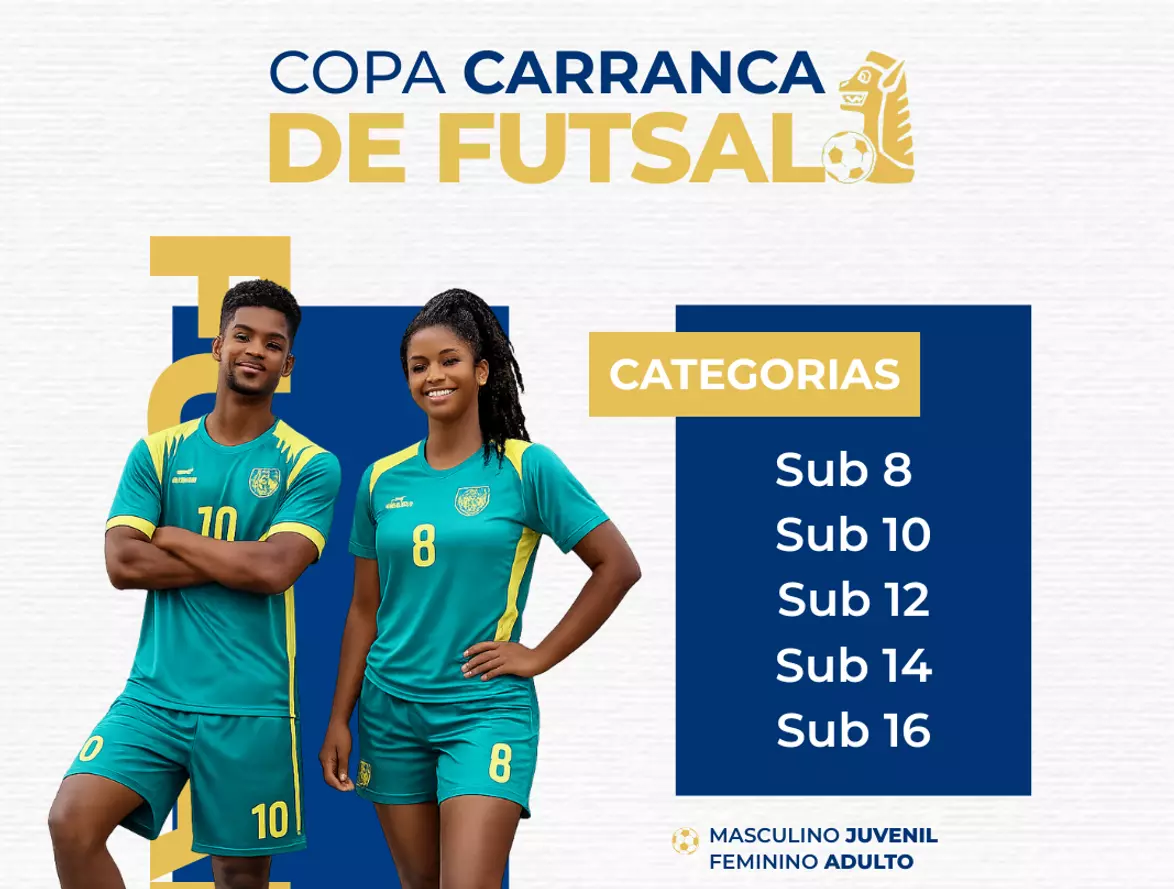 Inscrições abertas para a Copa Carranca de Futsal em Pirapora