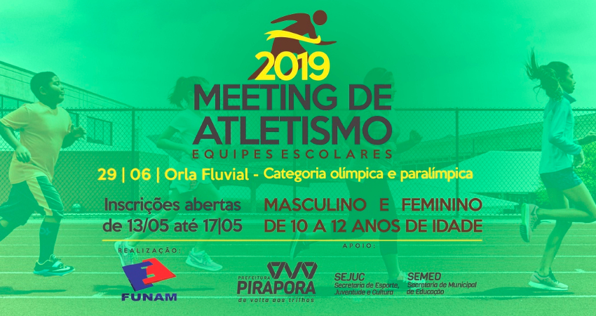 Vem aí o Meeting de Atletismo, em Pirapora