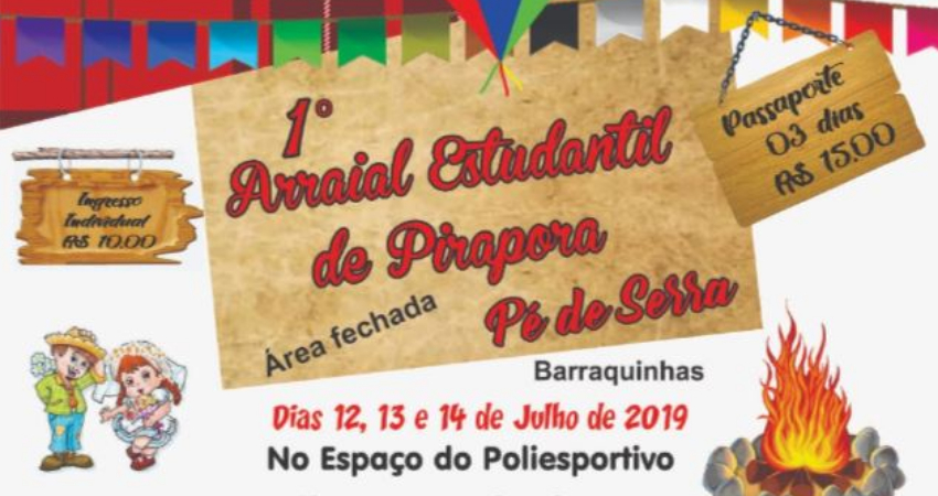 Prefeitura de Pirapora apoia o 1º Arraial Estudantil