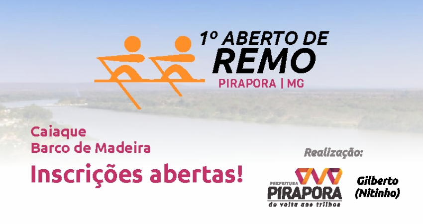 Prefeitura de Pirapora promove 1º Aberto de Remo