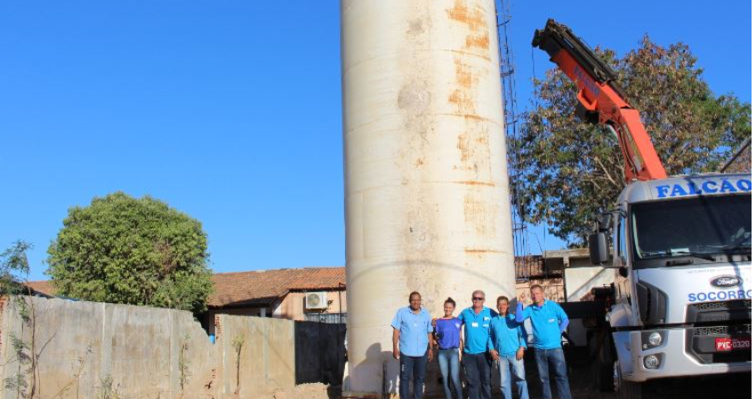 SAAE-Pirapora dá início ao processo de instalação do reservatório no bairro Sagrada Família