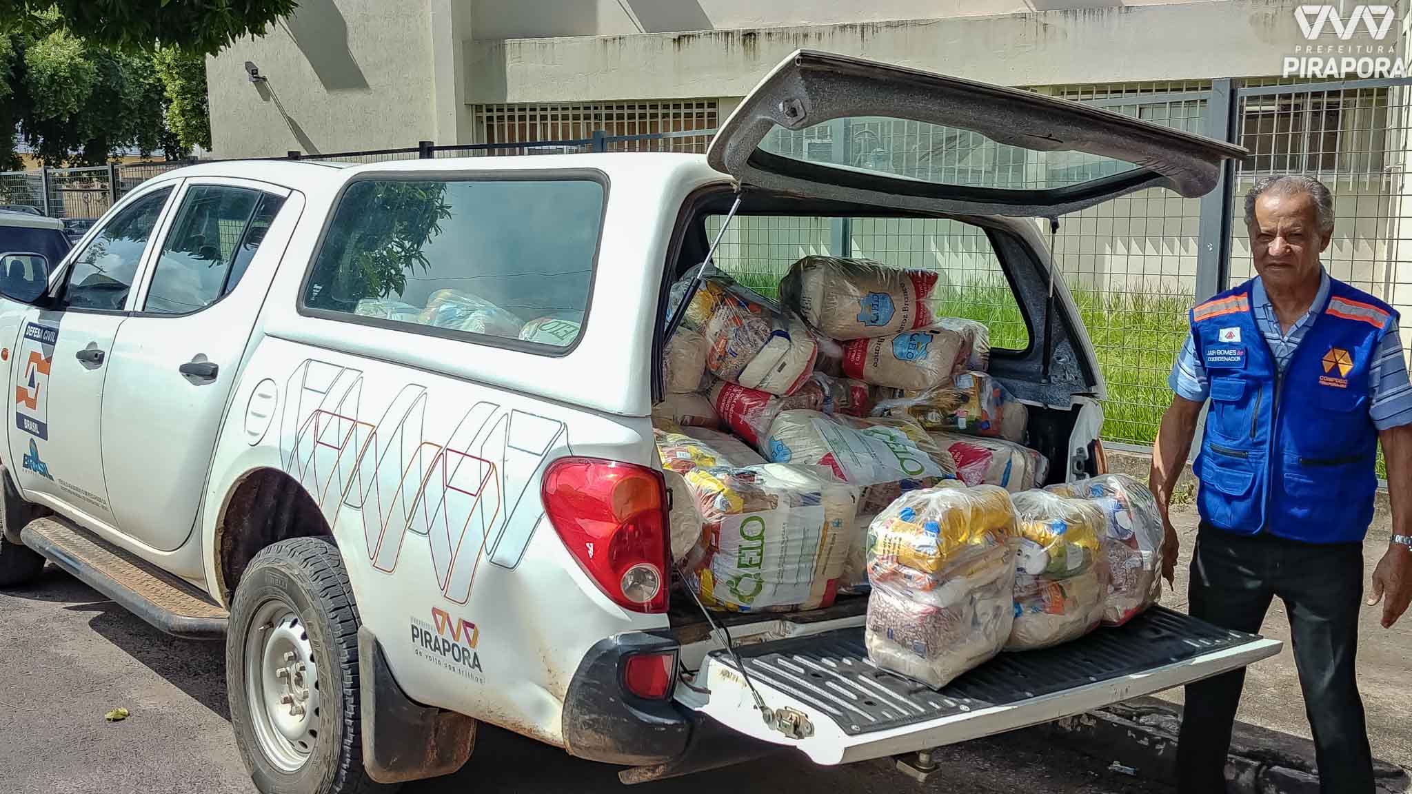 Defesa Civil distribui cestas básicas para comunidades rurais