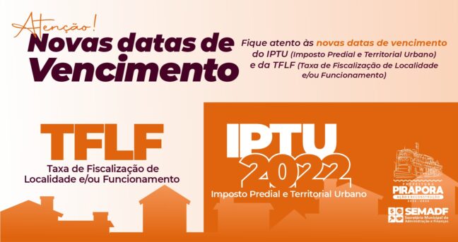 IPTU 2022 - Datas de pagamento