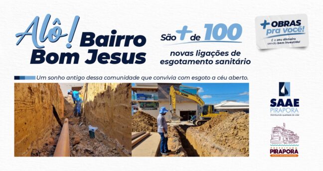 QUALIDADE DE VIDA: REDE DE ESGOTO NO BARREIRO JÁ É REALIDADE