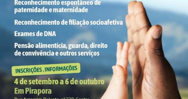 DPMG abre inscrições para o Mutirão Direito a Ter Pai em 62 Unidades. Atendimento é ampliado na 11ª edição estadual