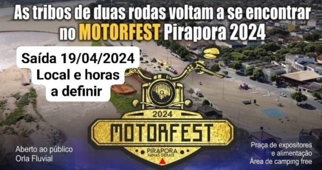 Com parceria da Prefeitura de Pirapora, 5º Motorfest agitará a região neste final de semana