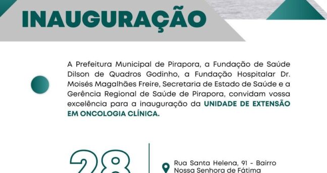 Inauguração da Unidade de Extensão em Oncologia Clínica de Pirapora