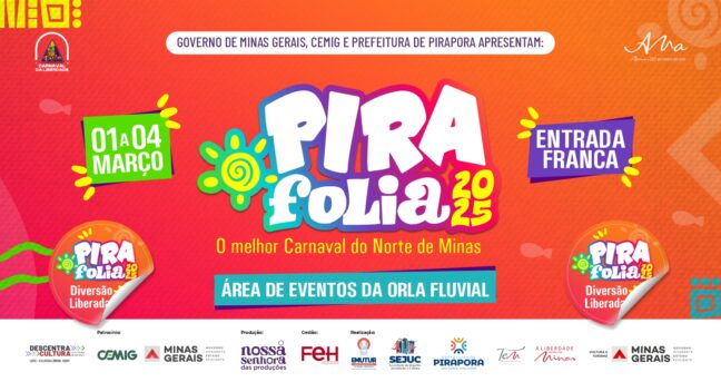 ​Programação intensa do Pirafolia 2025 vai exigir muita energia dos foliões