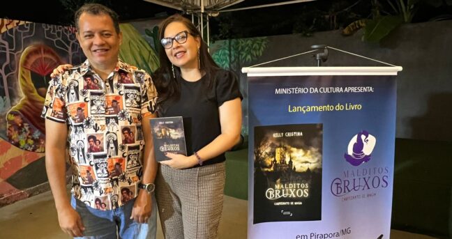 Escritora piraporense Kelly Cristina se reafirma com o lançamento do livro Malditos Bruxos