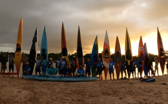 Esporte e ecologia movimentaram o Encontro de Canoagem no 
