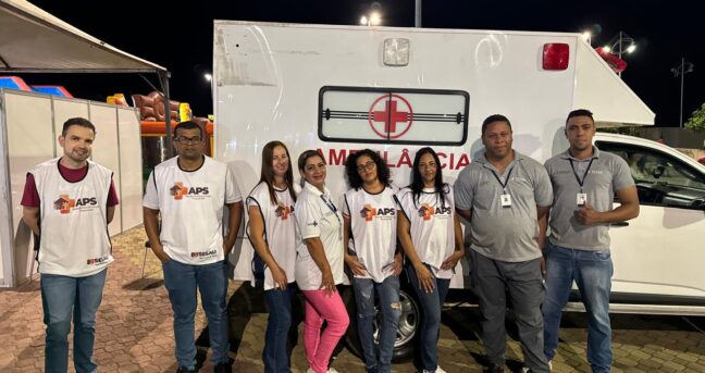Profissionais de saúde presentes no Pirafolia 2025