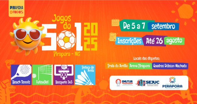 Inscrições para os Jogos do Sol vão até 26 de agosto