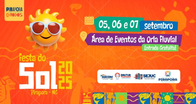 Grandes shows e esportes vão marcar a Festa do Sol 2025 em Pirapora