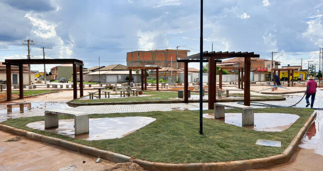 Avenida Alcides de Oliveira em fase final de obras