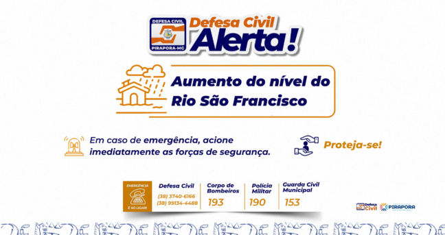 COMUNICADO OFICIAL – DEFESA CIVIL MUNICIPAL DE PIRAPORA
