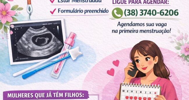 Centro de Saúde da Mulher em Pirapora oferece colocação gratuita de DIU