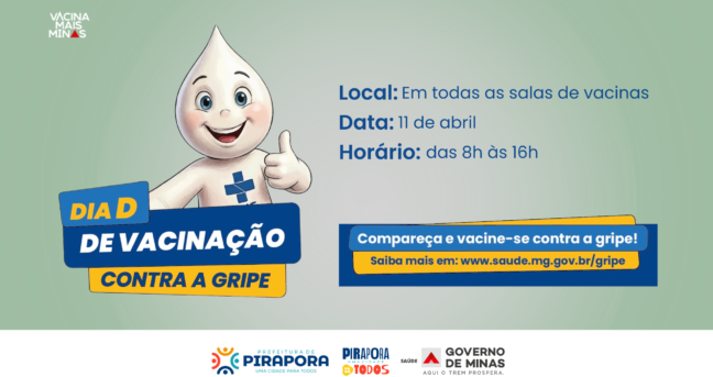 Vacinação contra a gripe já começou em Pirapora